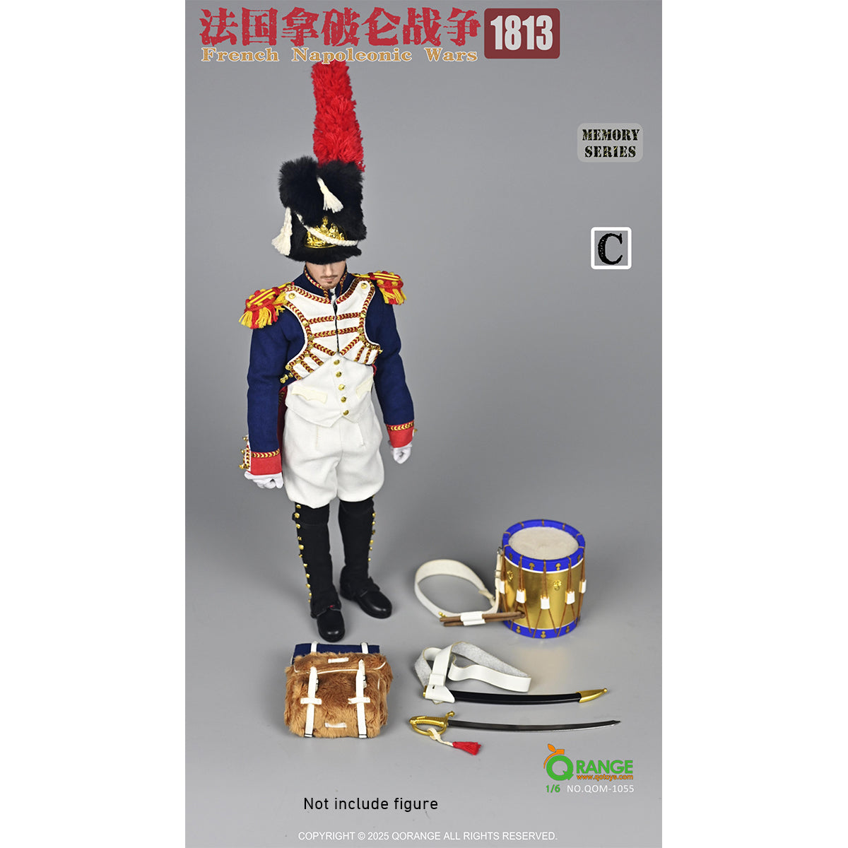 QORANGE QOTOYS Memory Series, French Napoleonic Wars 1813, Doll Clothes Accessory for 12-inches Figurine