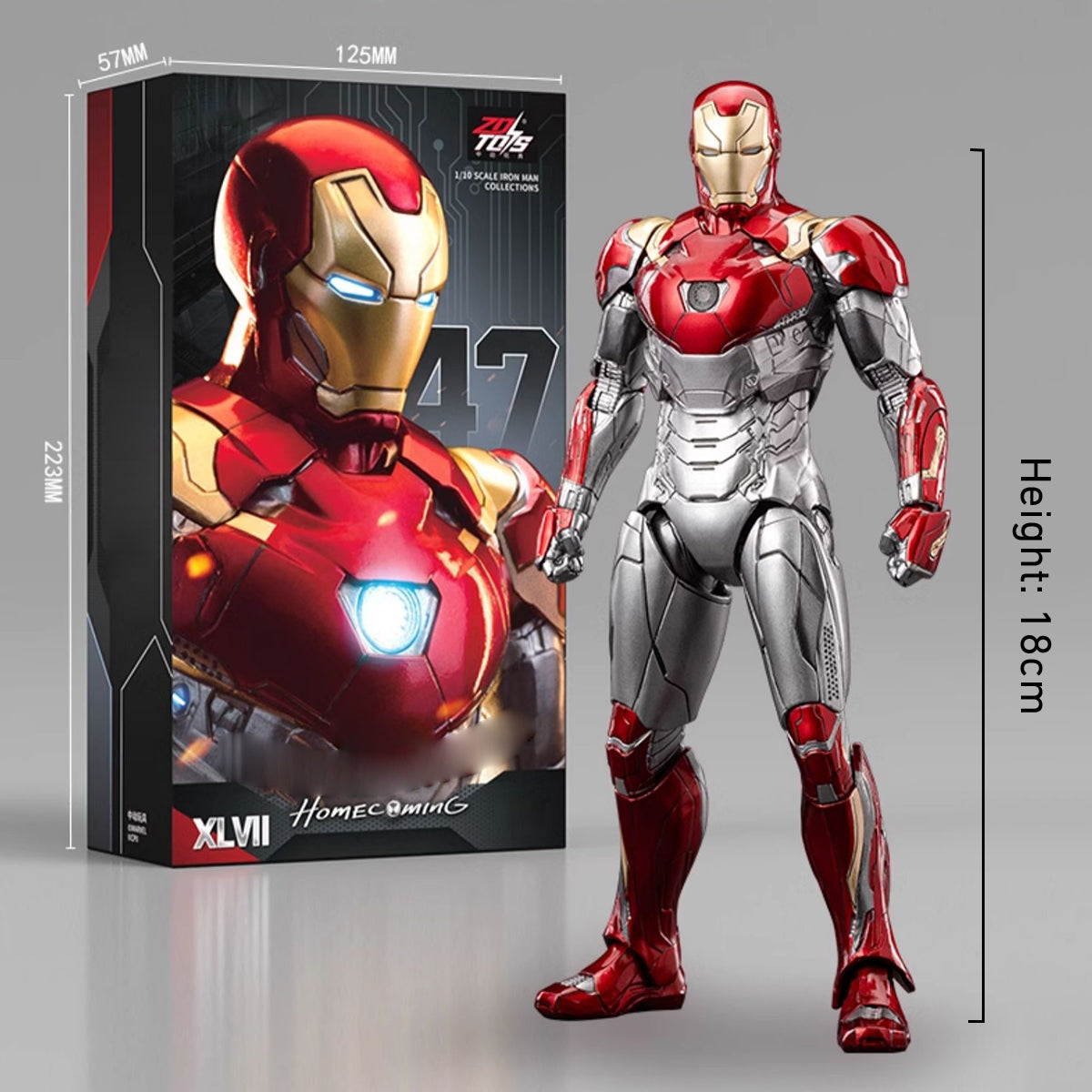 ZD Toy, Iron Man MK47, 1/10 Scale Collectible Action Figure