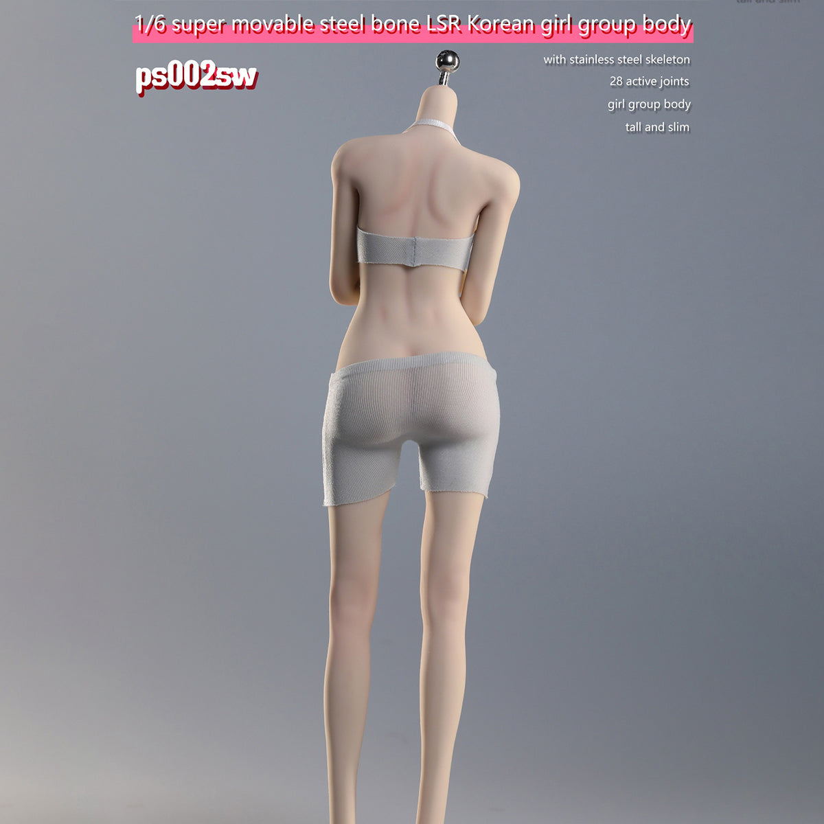 Puzzletoys Korean Girl Group Body Female Figure Set Suntan Skin Seamless Action Figures Body