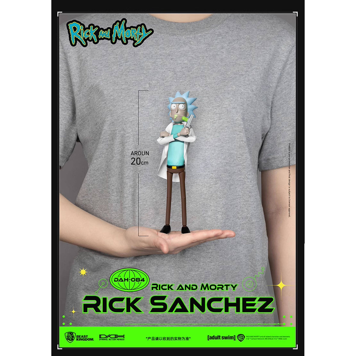 Beast Kingdom DAH-084 Rick and Morty Rick Sanchez Action Figure