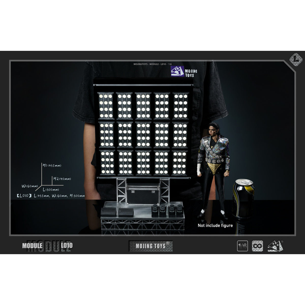 MOjingtoys MJ Dangerous Tour Diorama Scene Base Fit 1/6 Scale 12-inches Action Figure