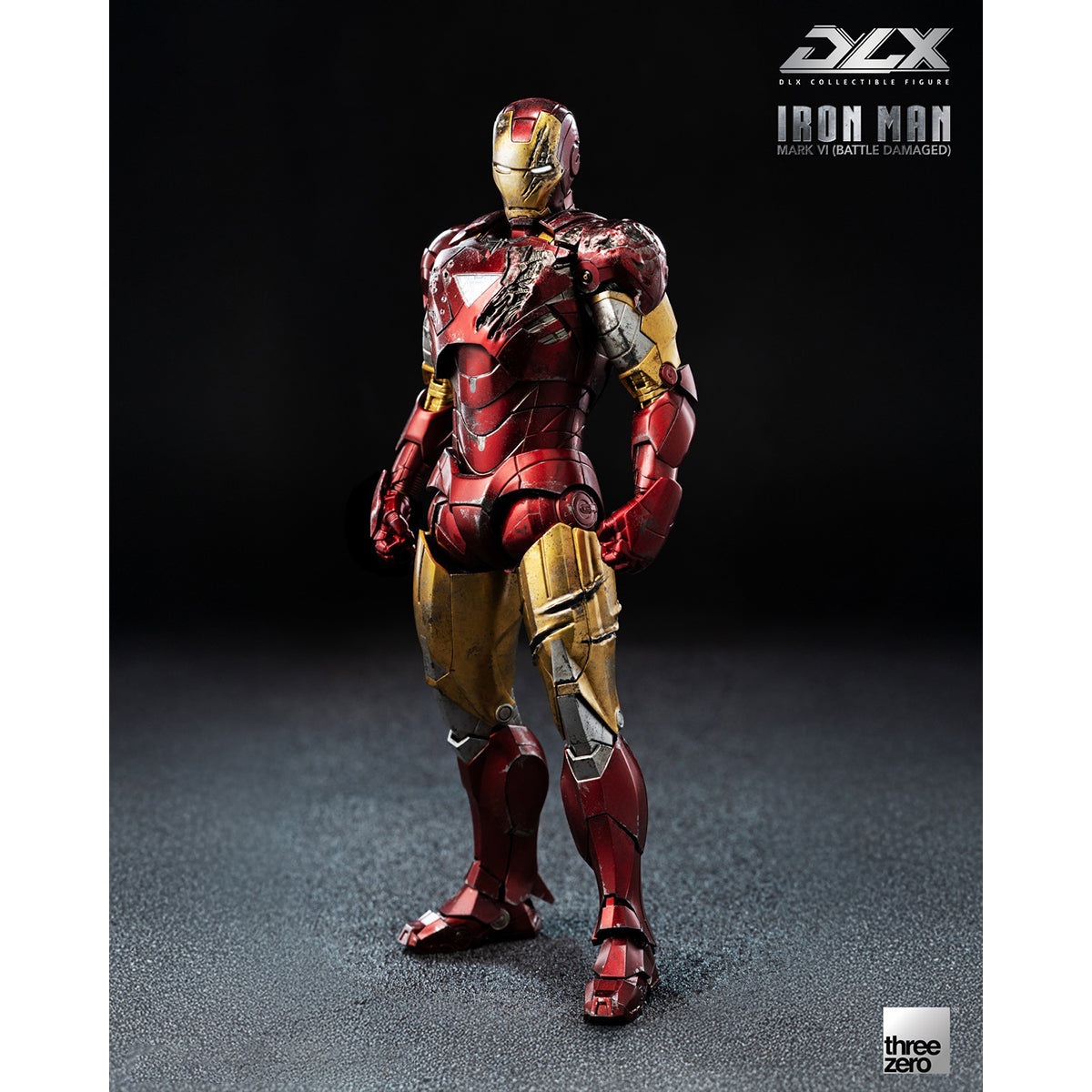 Threezero DLX Iron Man Mark 6 Battle Damaged Version 3Z09180C0 Action Figure