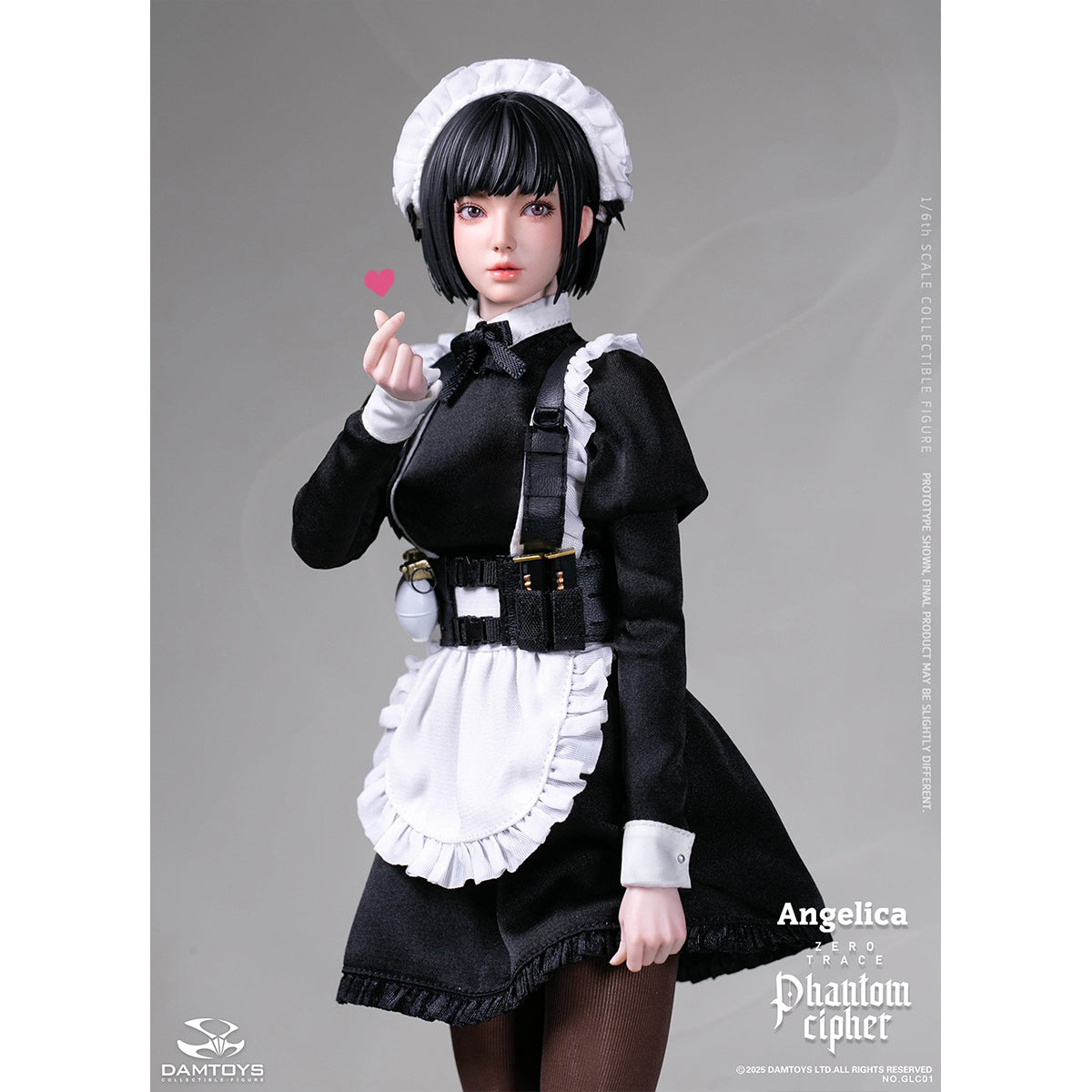 DAMTOYS Phantom Cipher - Zero Trace: Angelica 1/6 Scale Original Story Collectible Series Action Figure