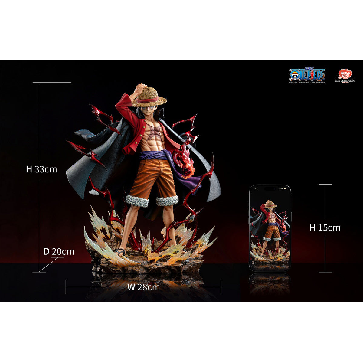 JIMEI PALACE One Piece Legendary Series Monkey D. Luffy 1/6 Scale Collectible Statue