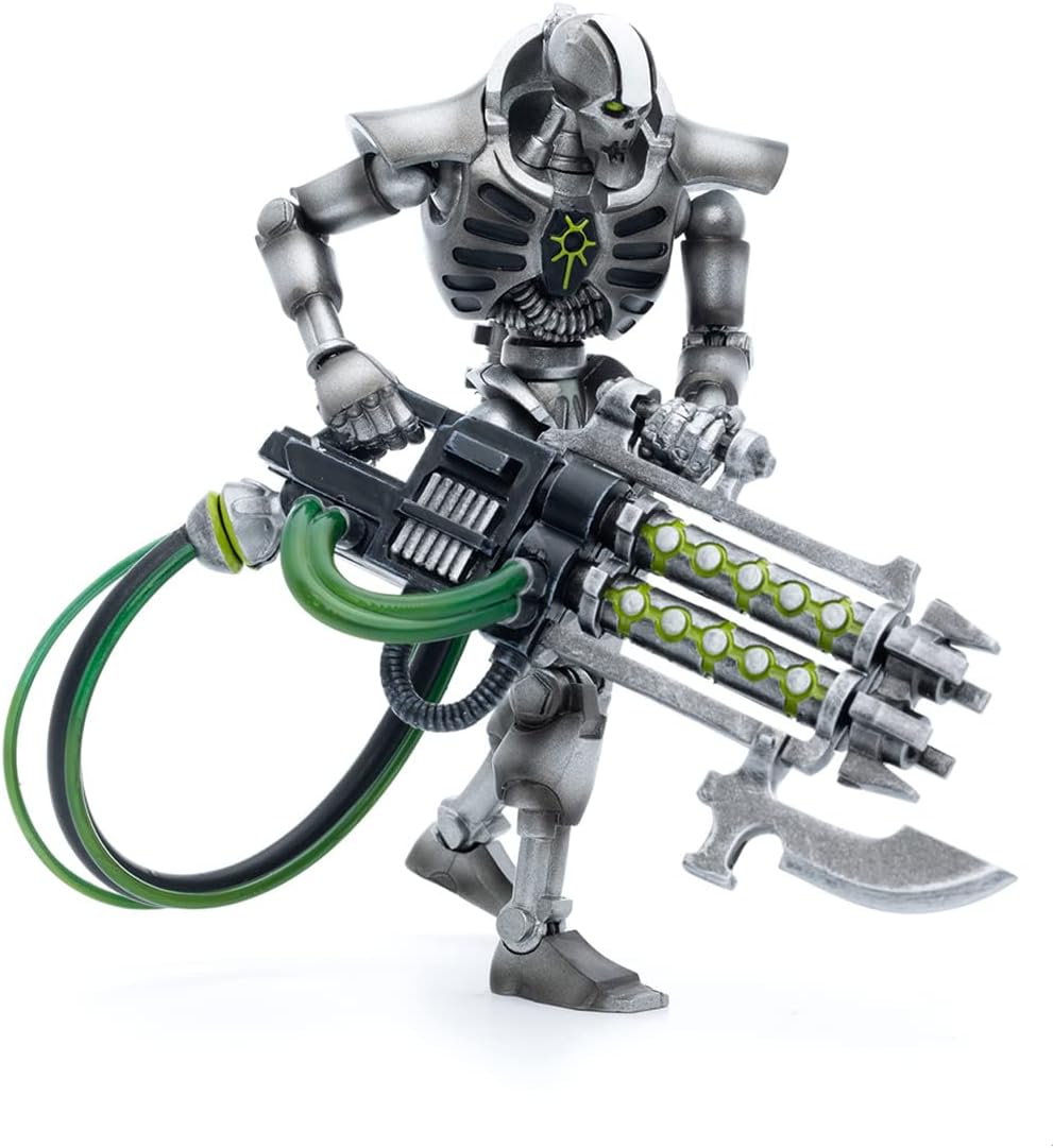 JoyToy - Figurines d'action Warhammer 40K sous licence officielle à l'échelle 1/18, série complète Black Templars et Necrons (Nécrons, Silver Blaster x 1)