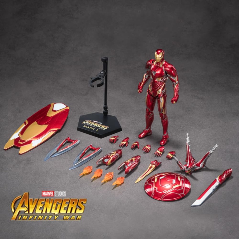 Conjunto completo de figuras coleccionables de ZD: Iron Man Mark 85 2.0, figura de acción en miniatura a escala 1:10