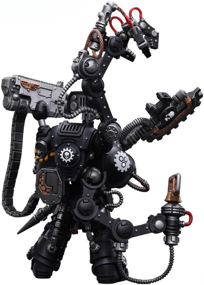 Figurine de collection JoyToy Warhammer 40K : Iron Hands, Père Feirros, échelle 1:18