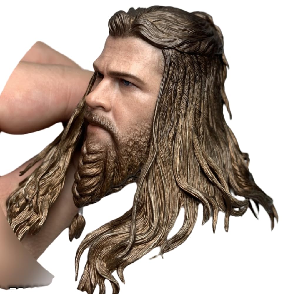Escultura de cabeza masculina a escala 1:6, estilo anime, para figuras de acción de 12 pulgadas (H001)