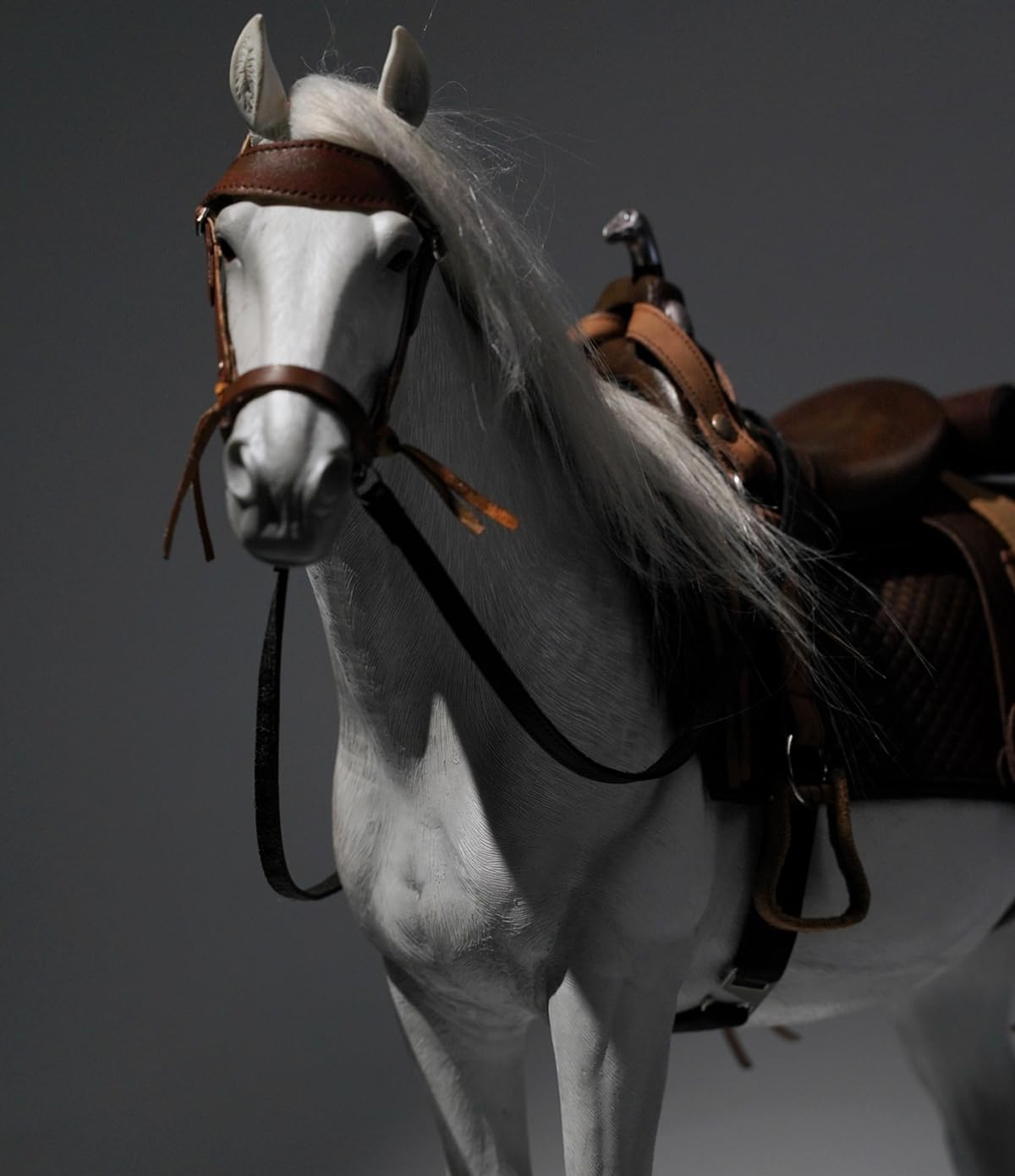 Figura de caballo coleccionable JXK: Caballo, pintado a mano por expertos, realista, resina segura, figura de animal