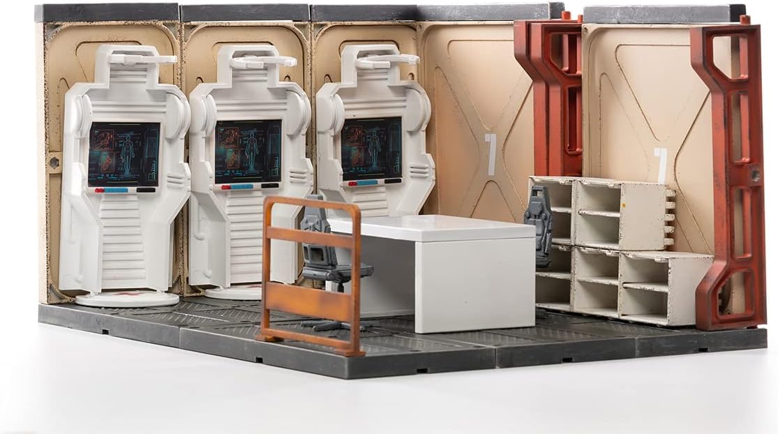 JoyToy JT1088 Figurine d'action de science-fiction à l'échelle 1/18, base Mecha Depot : zone médicale