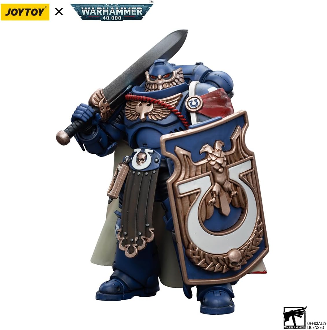 JoyToy ?á Warhammer 40K Figurines d'action de science-fiction sous licence officielle à l'échelle 1/18 Série complète Ultramarine Victrix Guard