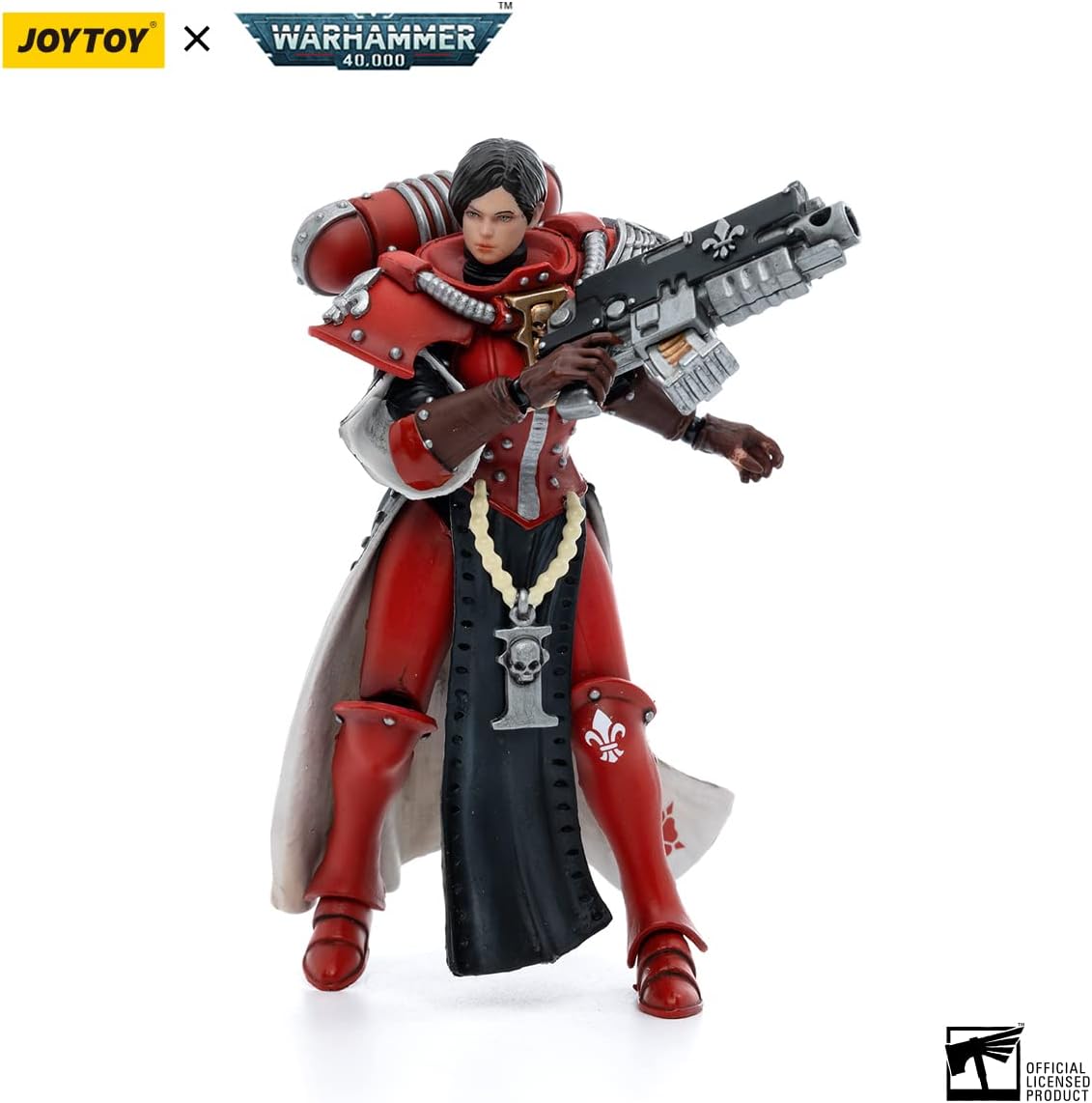 JoyToy ¡Á Warhammer 40K Figurines d'action de science-fiction sous licence officielle à l'échelle 1/18, série complète Adepta Sororitas (Ignacia, Bloody Rose)