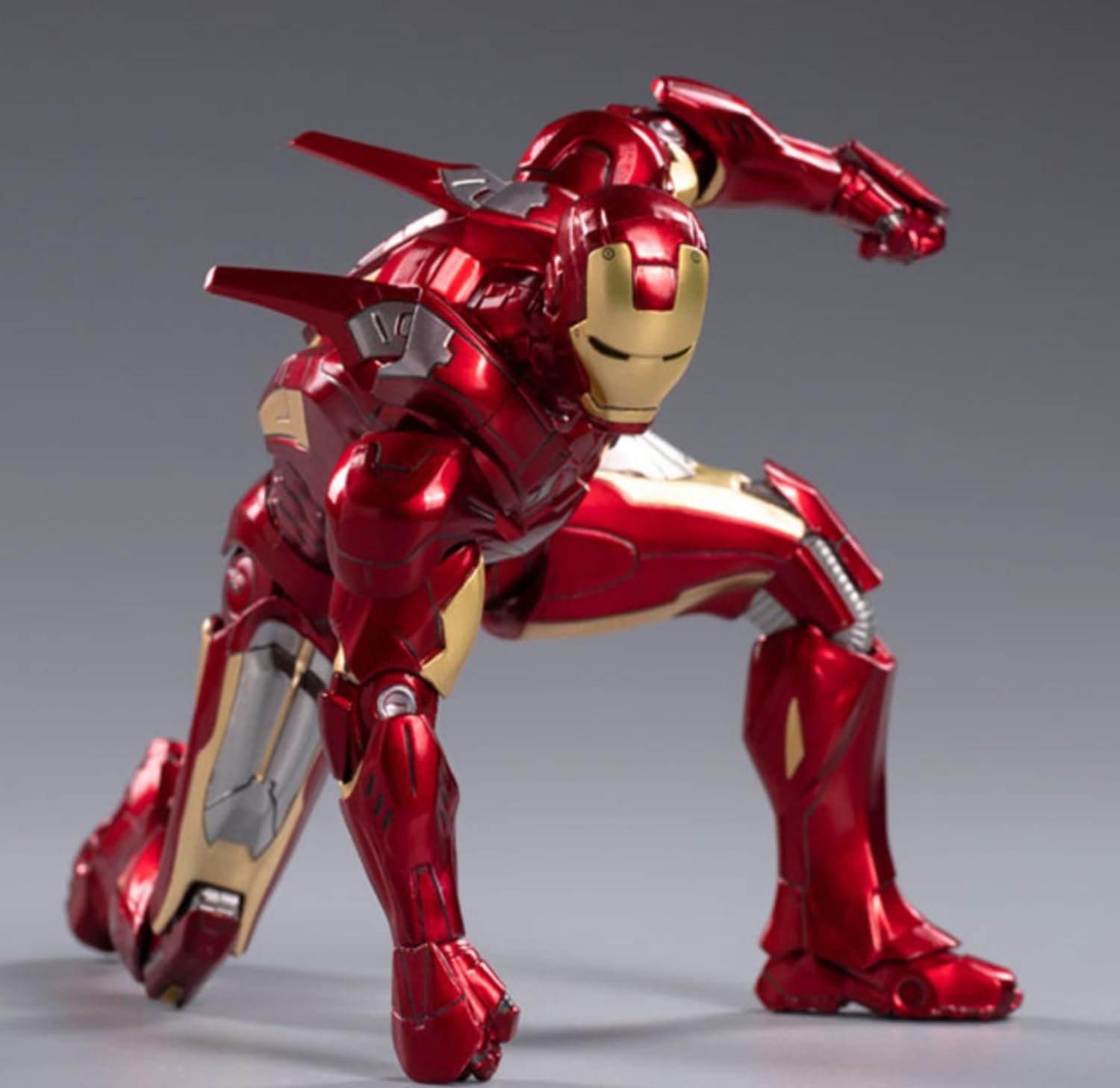 Conjunto completo de figuras coleccionables de ZD: Iron Man Mark, figura de acción en miniatura a escala 1:10