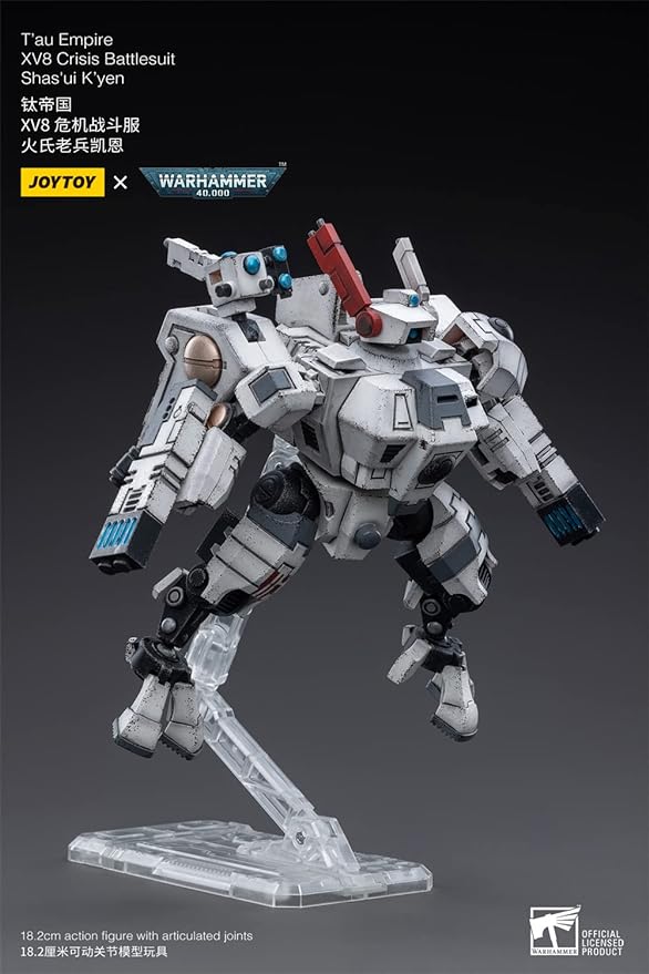 Figurine de collection JoyToy 40K T'au Empire Terminators Battlesuit02 à l'échelle 1:18