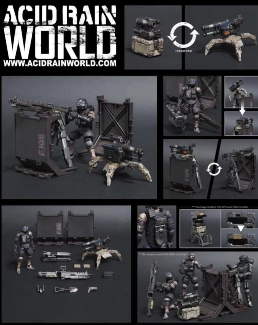 Figura coleccionable de Toys Alliance: Acid Rain Misshaku y Naraen Figura de acción en miniatura 1:18