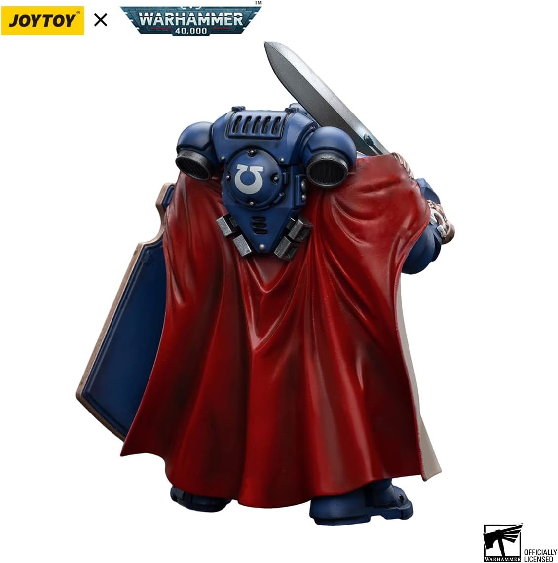 JoyToy ?á Warhammer 40K Figurines d'action de science-fiction sous licence officielle à l'échelle 1/18 Série complète Ultramarine Victrix Guard