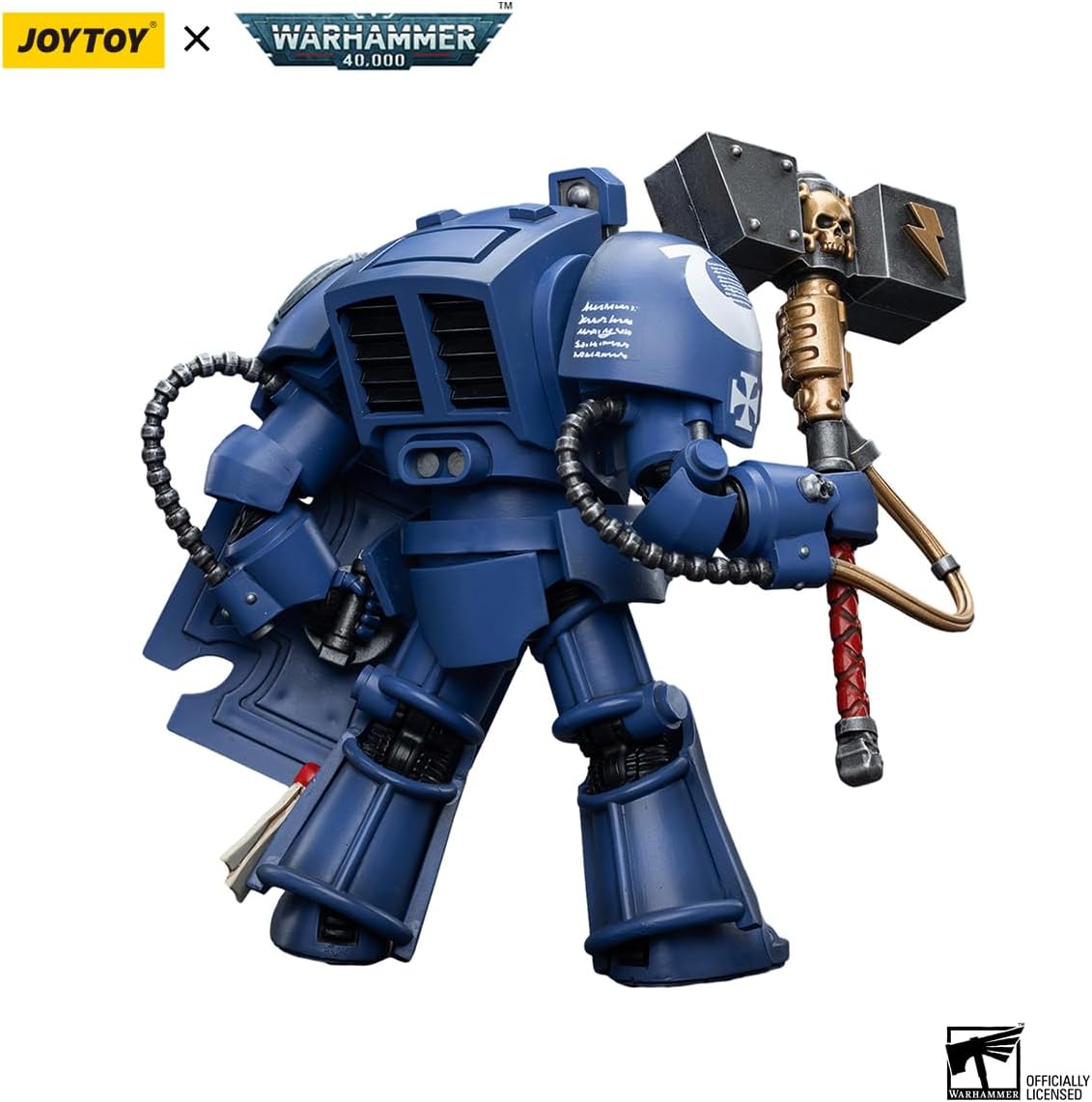 Figurine articulée de collection JoyToy Warhammer 40K Ultramarines Terminators Brother Acastian à l'échelle 1:18