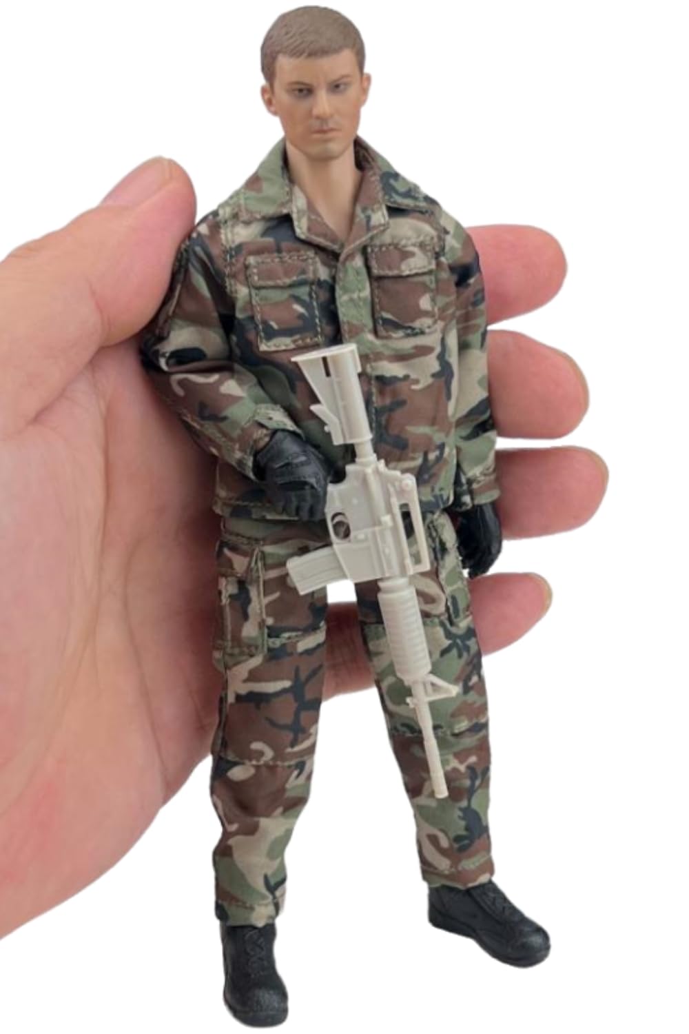 Figura a escala 1/12 Ropa para muñeca: Conjunto de combate BDU coleccionable masculino