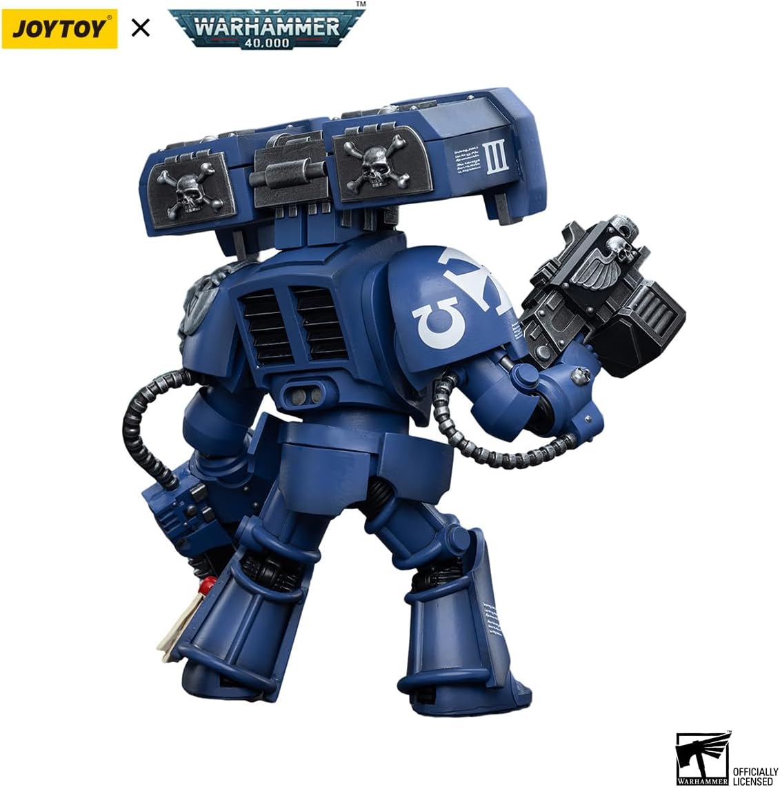 Figurine de collection JoyToy Warhammer 40K Ultramarines Terminators Brother Andrus à l'échelle 1:18