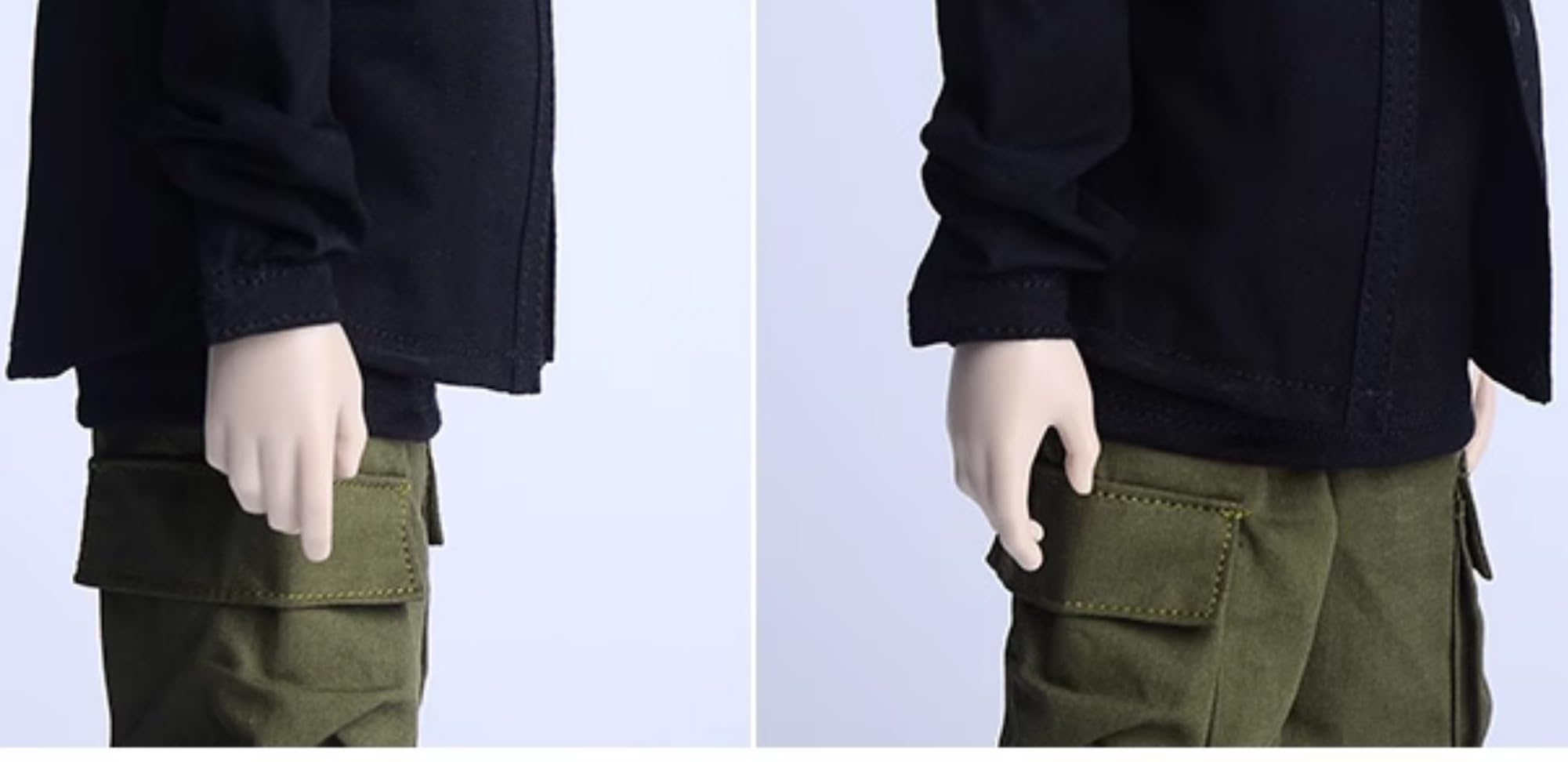 Ropa para muñeca a escala 1/6: Camisa de manga larga para figura de acción coleccionable de 12 pulgadas