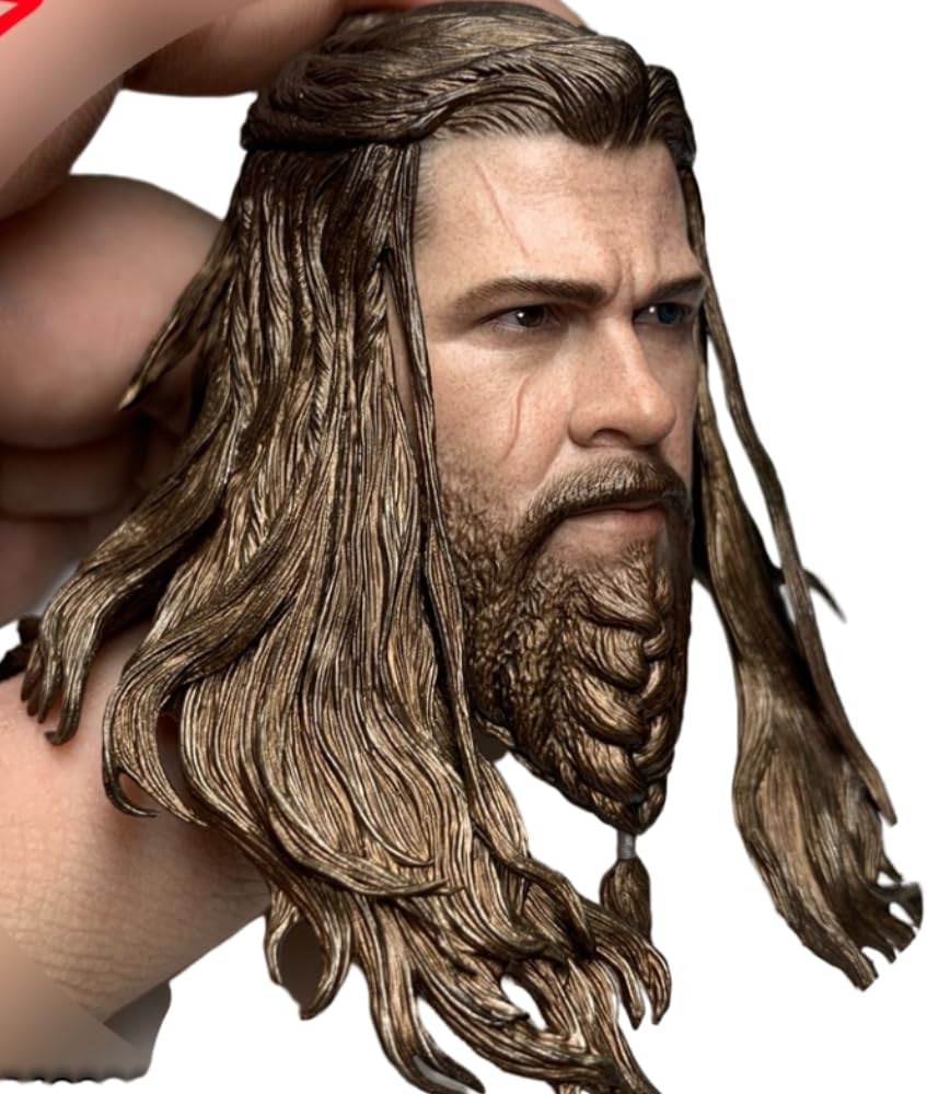 Escultura de cabeza masculina a escala 1:6, estilo anime, para figuras de acción de 12 pulgadas (H001)