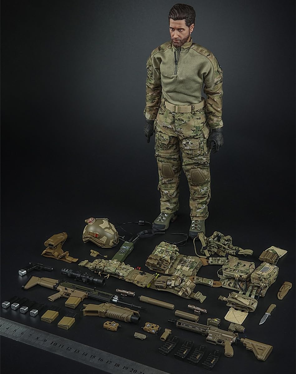 Minitimes Toys Male Collectible Action Figure: US Army Special Forces 1:6 Scale Military Style Flexible Figure