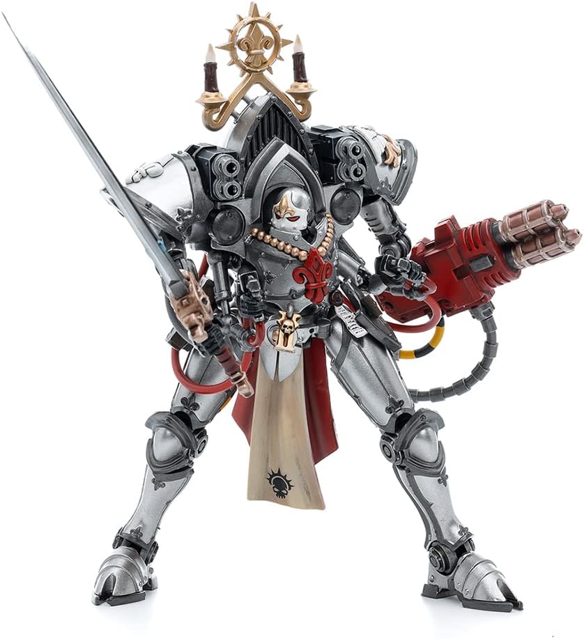JoyToy Warhammer 40K Adepta Sororitas Ordre du Linceul d'Argent Paragon Warsuit Sister Collaen Figurine à collectionner à l'échelle 1:18
