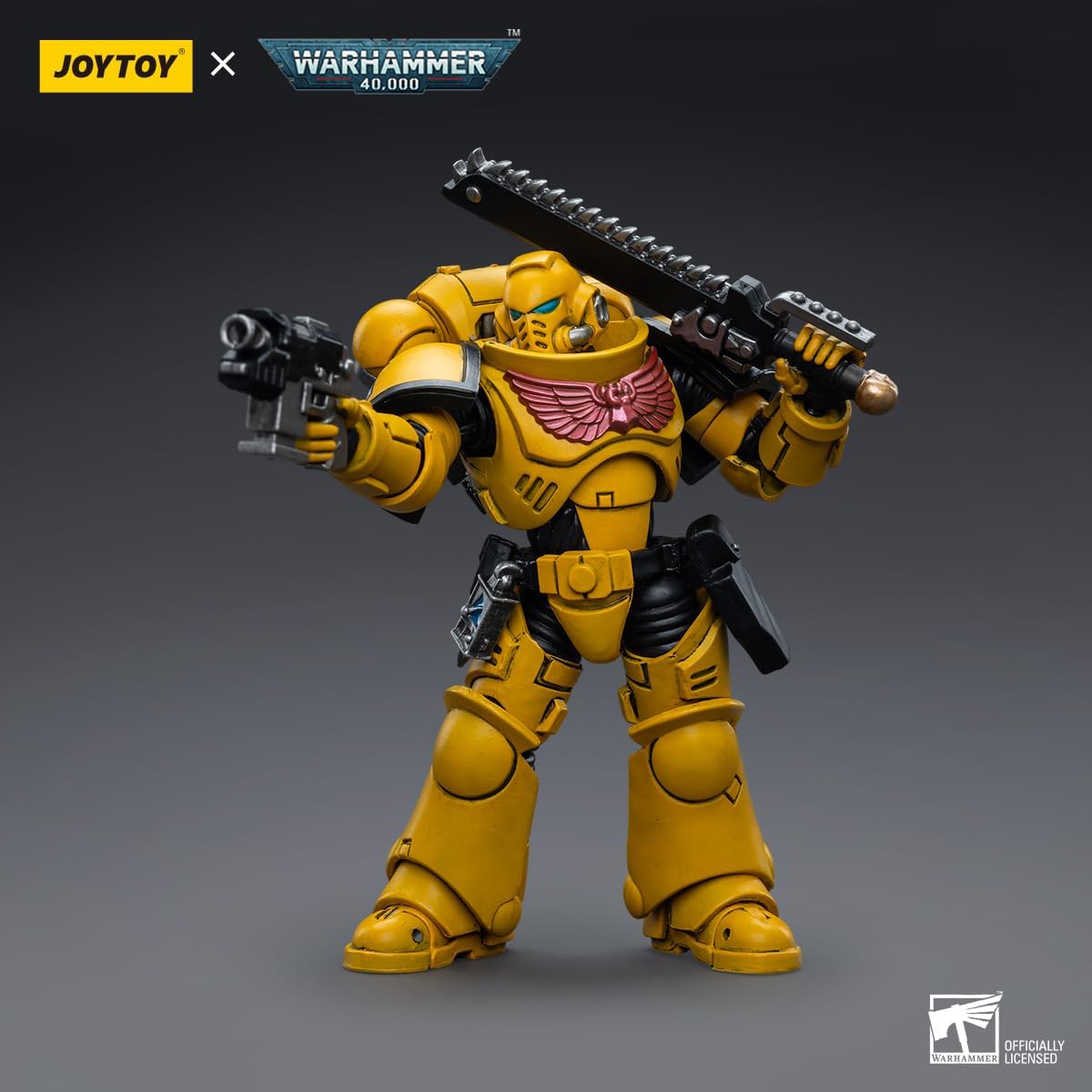 Figurine de collection JoyToy 40K Imperial Fists Intercessors à l'échelle 1:18
