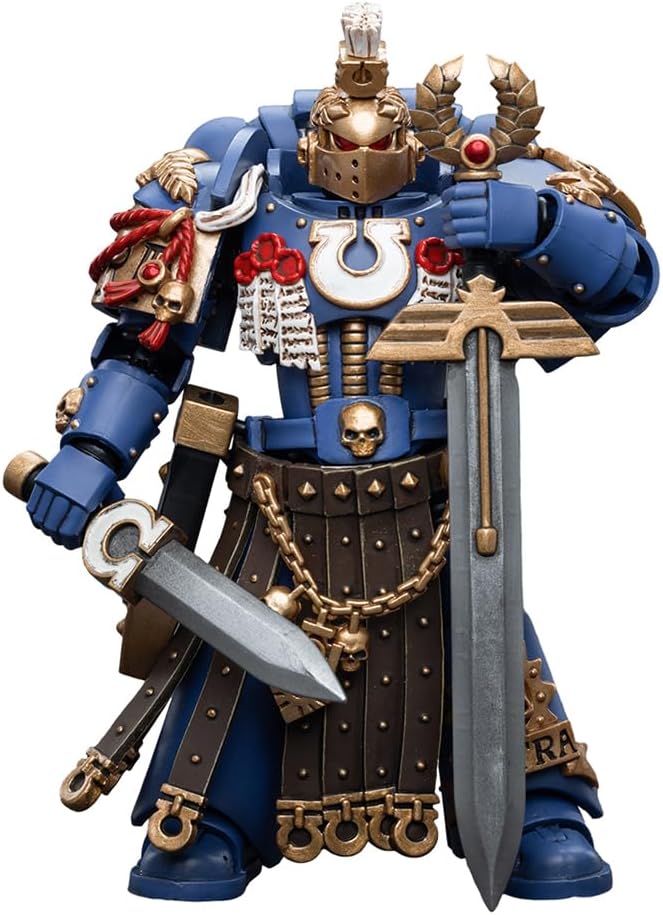 Figurine de collection JoyToy Warhammer 40K Ultramarines Honour Guard Chapter Champion à l'échelle 1:18