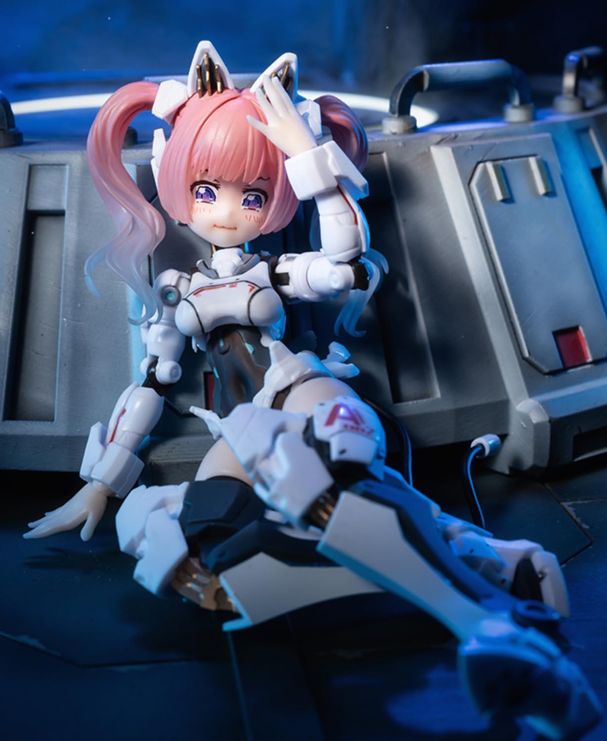 Figura de caracol coleccionable, set completo: EveD Series Strike Cat, estilo anime, figura de acción femenina en miniatura a escala 1:12 AMBRA-02