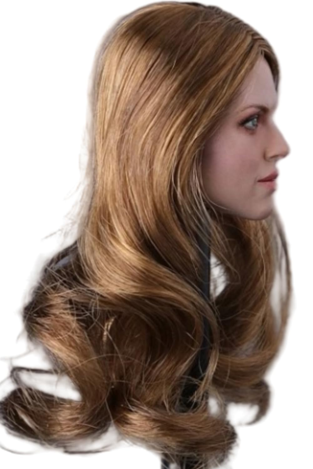 Escultura de cabeza femenina, niña europea de 12 pulgadas