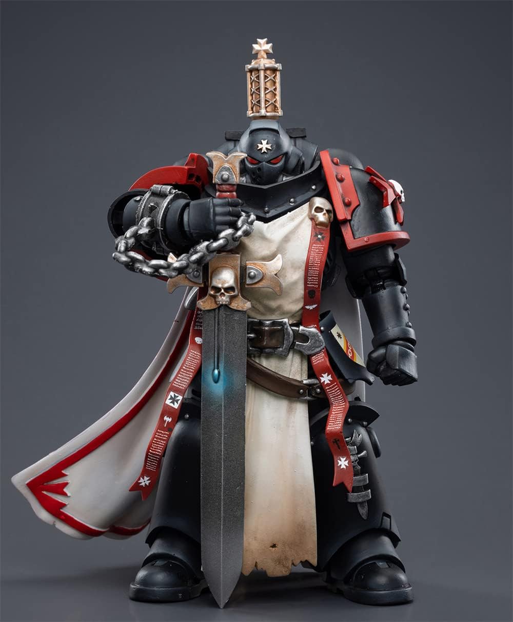 JoyToy 40K Figurines d'action sous licence officielle à l'échelle 1/18 Série complète Black Templars Eberwulf