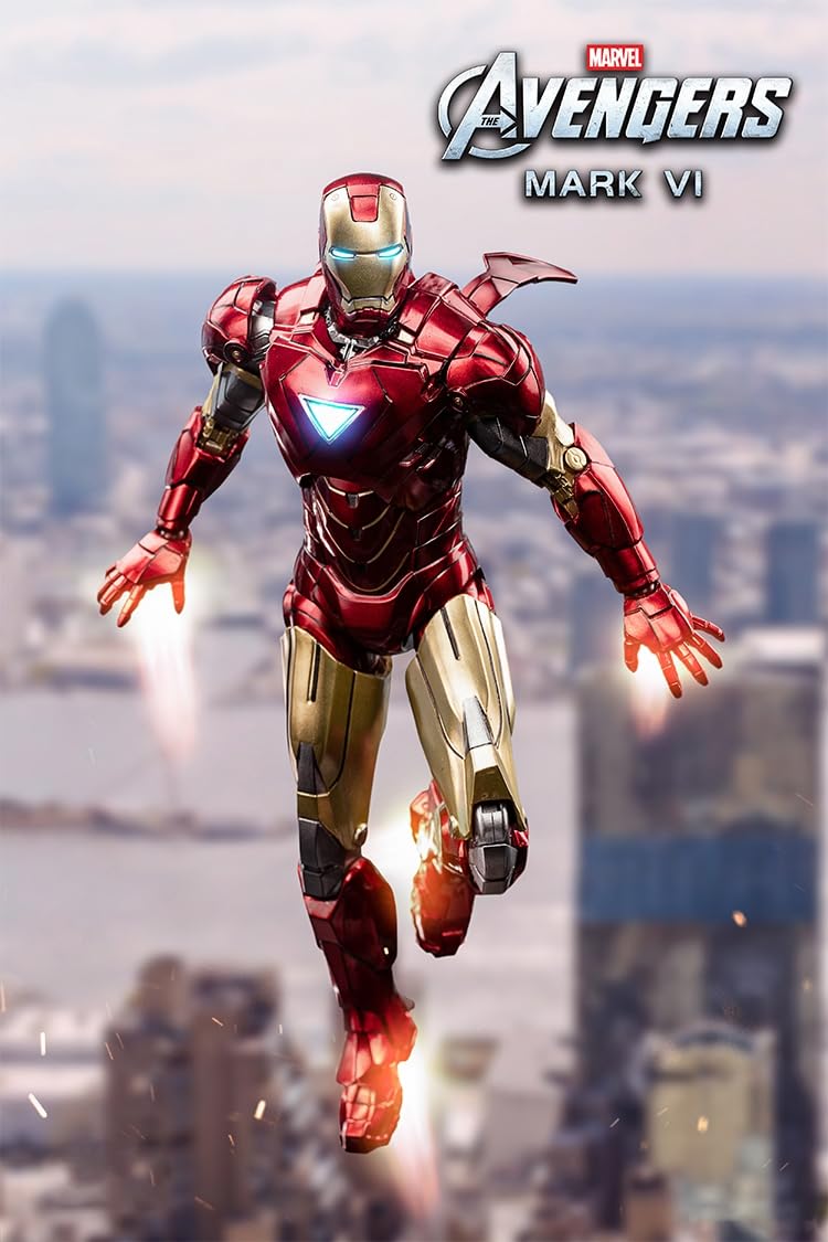 Conjunto completo de figuras coleccionables de ZD: Iron Man Mark, figura de acción en miniatura a escala 1:10