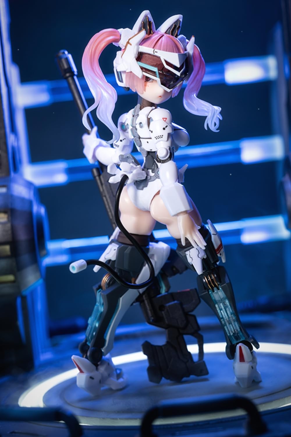 Figura de caracol coleccionable, set completo: EveD Series Strike Cat, estilo anime, figura de acción femenina en miniatura a escala 1:12 AMBRA-02