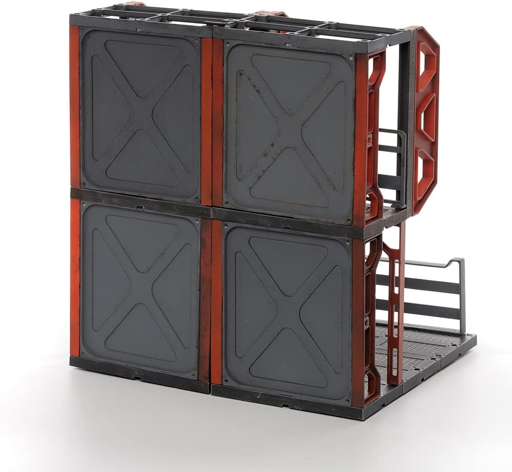 Base de escena temática de ciencia ficción a escala 1/18 de JoyToy para figuras de acción Mecha Depot: Área de preparación JT1118