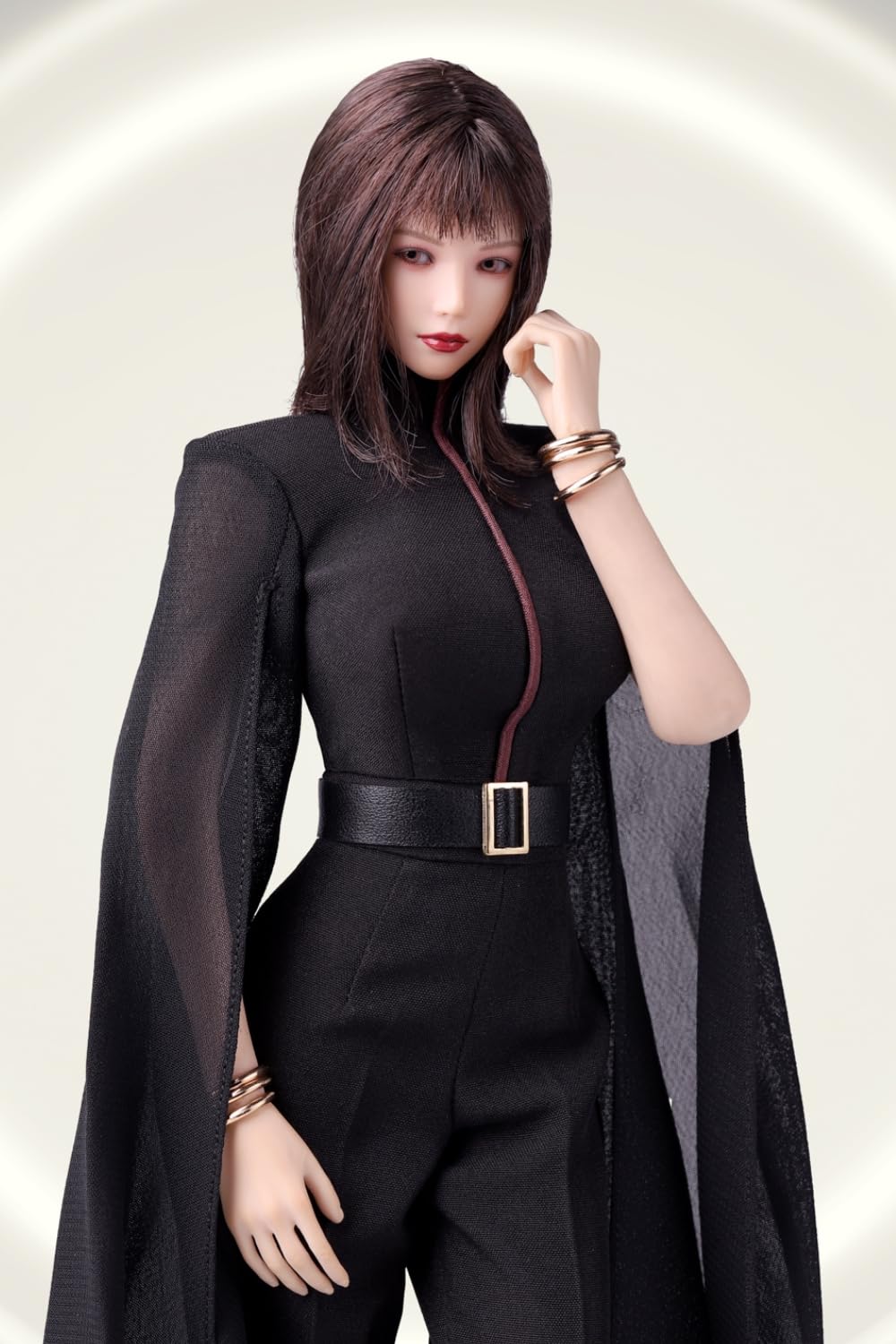 Ropa para muñeca a escala 1/6: Conjunto de vestido de noche para figura de acción coleccionable de 12 pulgadas