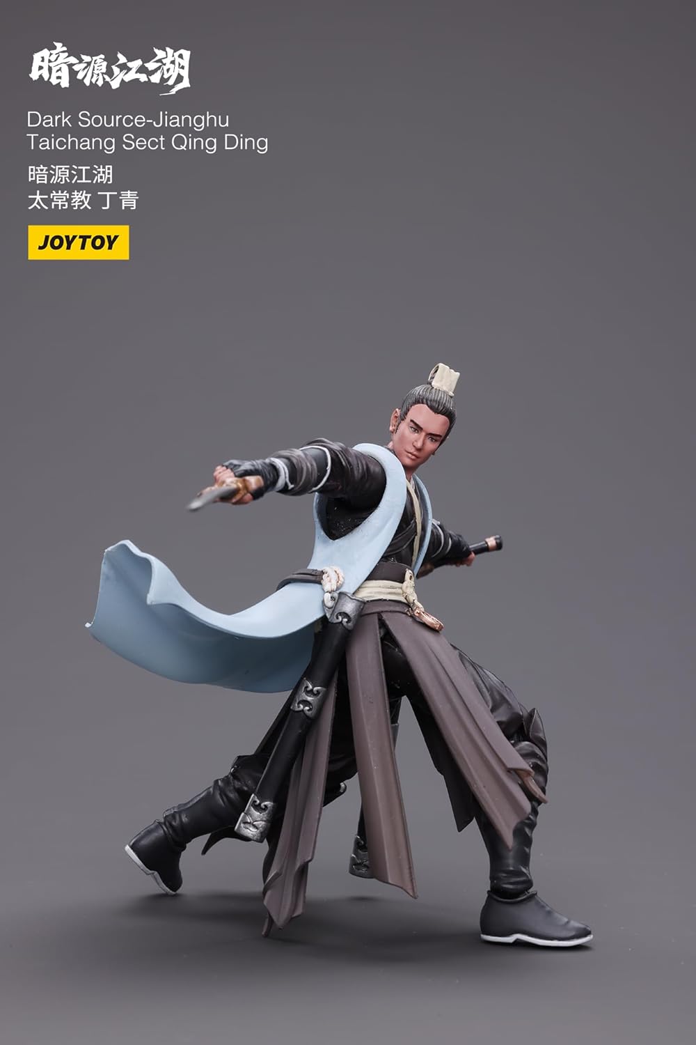 JoyToy Figurines d'action de science-fiction à l'échelle 1/18 Ensemble complet Dark Source Battle for The Stars Series Guerriers antiques chinois Jianghu Taichang Sect Qing Ding