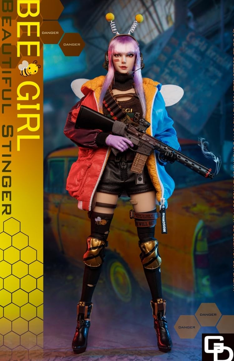 Figura GDTOYS: Figura de abeja final, miniatura femenina a escala 1:6 GD97003