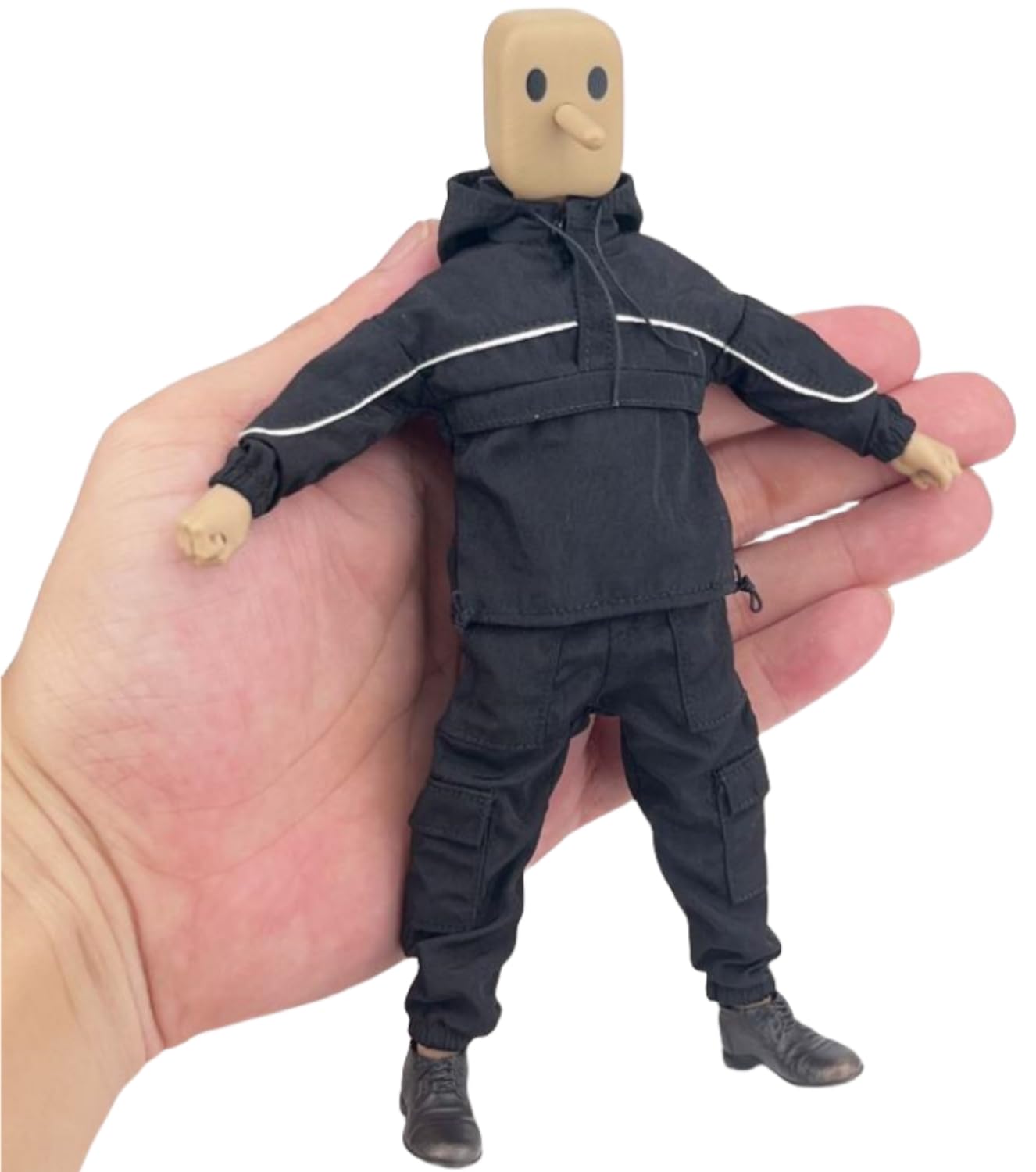 Ropa para muñecas a escala 1/12: pantalones cortos y mangas cortas, accesorio coleccionable