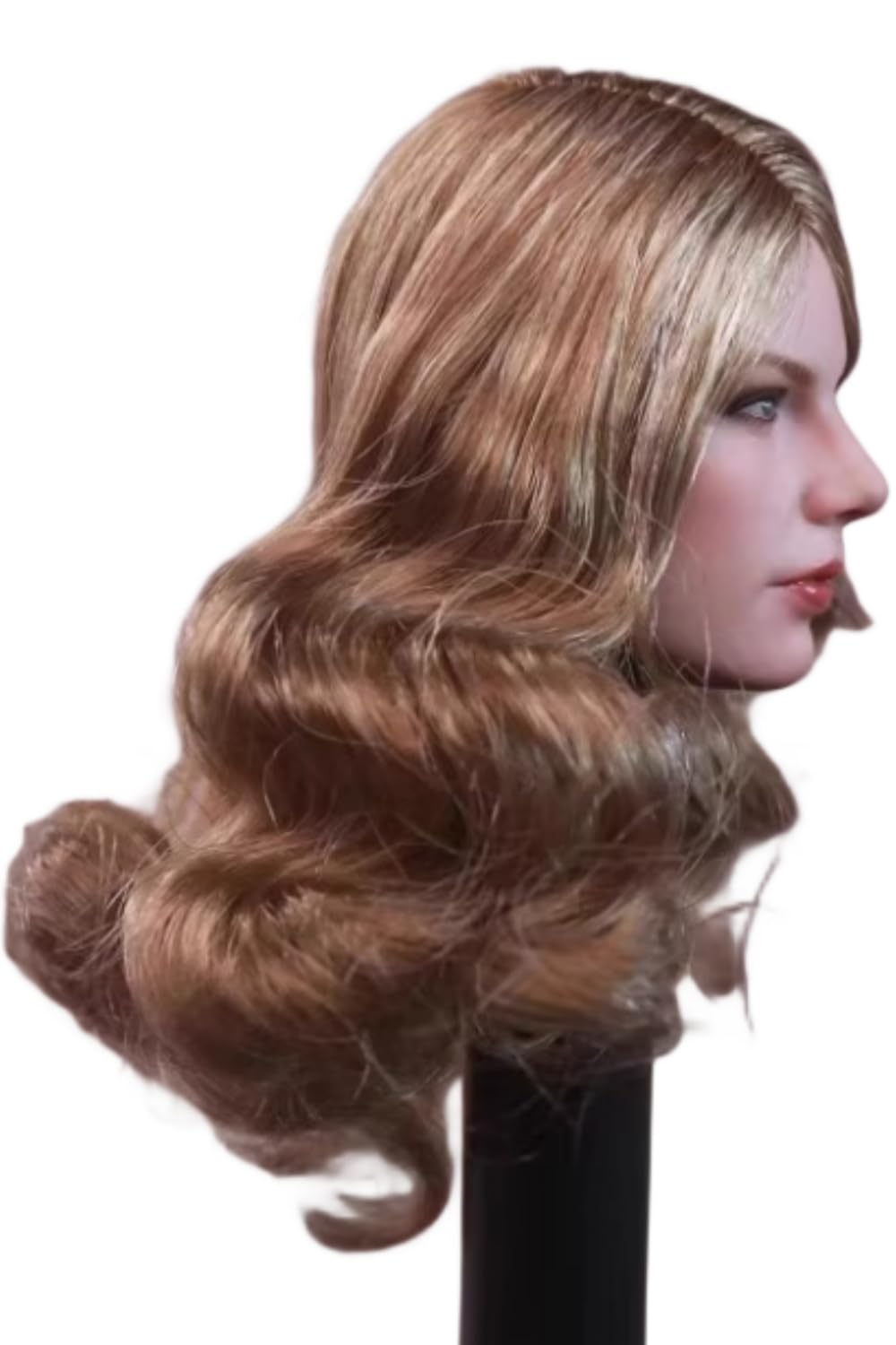 Escultura de cabeza femenina a escala 1:6, escultura de cabeza de niña europea de una bella cantante para figuras de acción de 12 pulgadas.