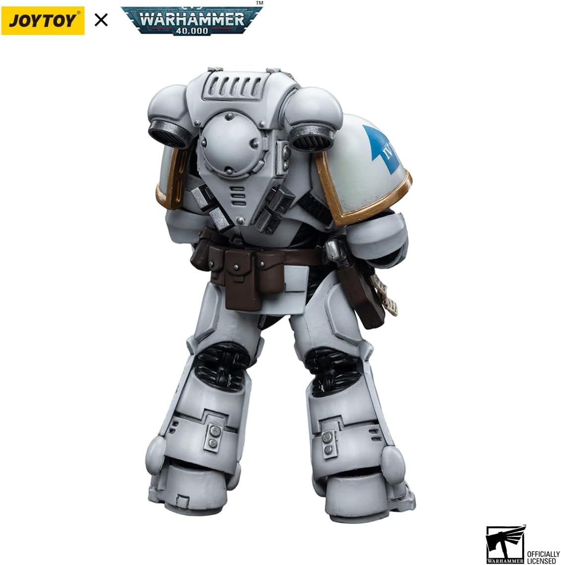 Figurine de collection JoyToy Warhammer 40K Space Marines White Consuls Intercessors 02 à l'échelle 1:18