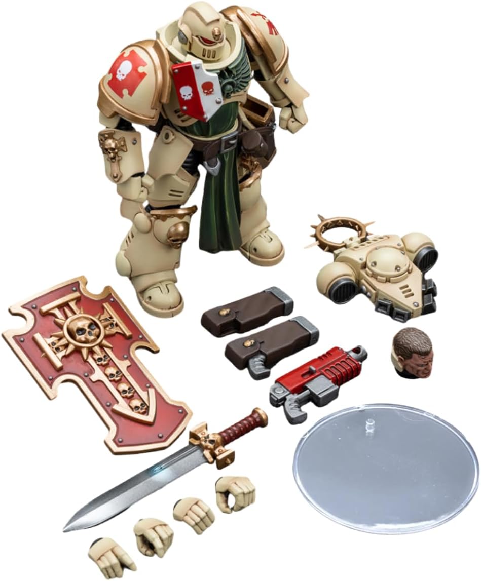 JoyToy Warhammer 40K Figurine à collectionner : Dark Angels Bladeguard Veteran Figurines d'action à l'échelle 1:18 JT7967