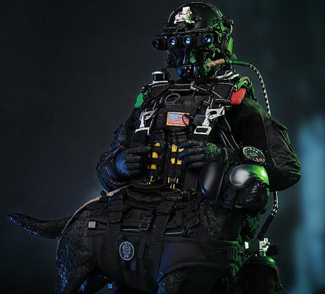 Figura coleccionable de Minitimes Toys: Figura miniatura del equipo Seal a escala 1:6