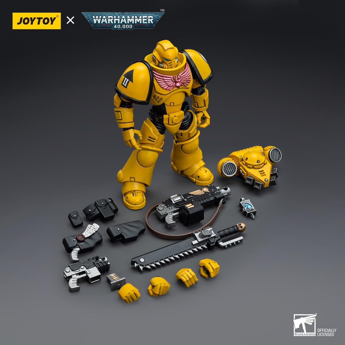 Figurine de collection JoyToy 40K Imperial Fists Intercessors à l'échelle 1:18