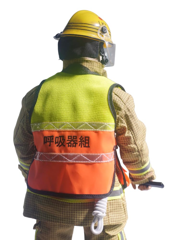 Ropa para muñeca a escala 1/6: Conjunto de traje de héroe de fuego para figura de acción coleccionable de 12 pulgadas JHFA