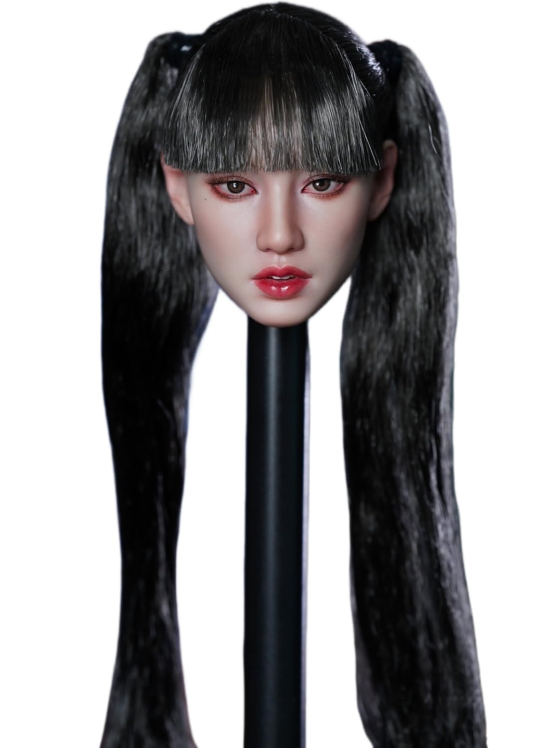 Super Duck 1:6 Scale Female Head Sculpt, Kpop Star Girl Head Sculpture for 12-inch Action Figures
