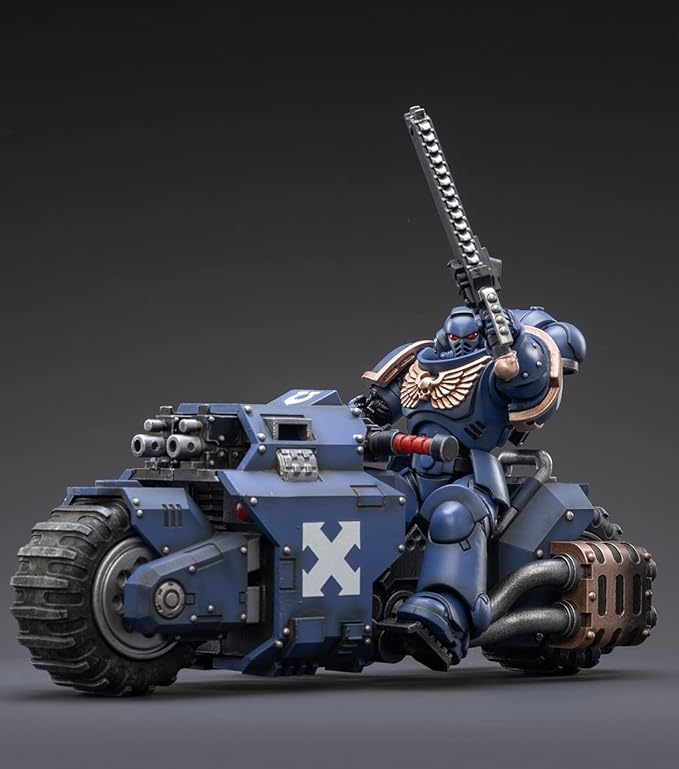 JoyToy 40K Figurines d'action de science-fiction sous licence officielle à l'échelle 1/18 Série complète - Space Marines, Ultramarines et Outriders