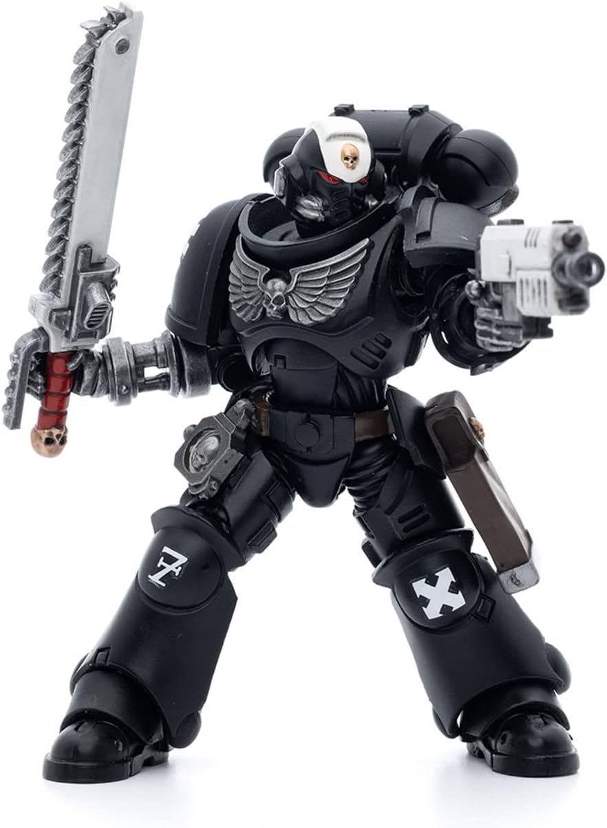 JoyToy - Figurines d'action de science-fiction Warhammer 40K sous licence officielle à l'échelle 1/18, série complète - Iron Hands Assault Intercessors Sergent Kalock