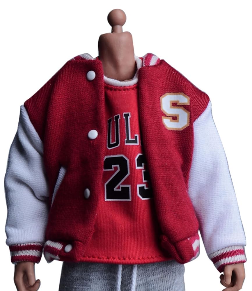 Ropa para muñecas a escala 1/12: abrigo de béisbol, accesorio coleccionable