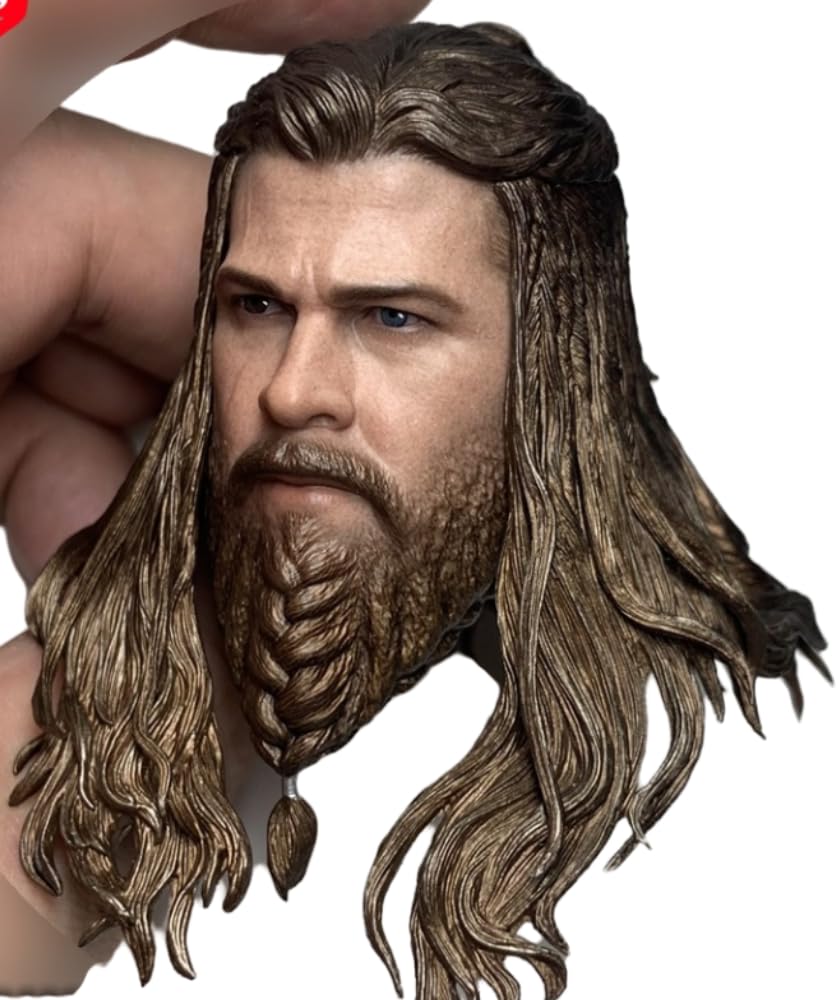 Escultura de cabeza masculina a escala 1:6, estilo anime, para figuras de acción de 12 pulgadas (H001)
